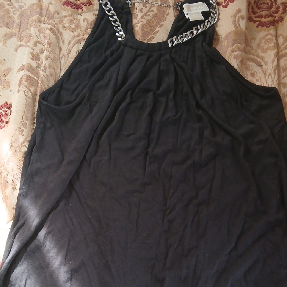 MICHAEL Michael Kors Black Sleeveless Tank Top